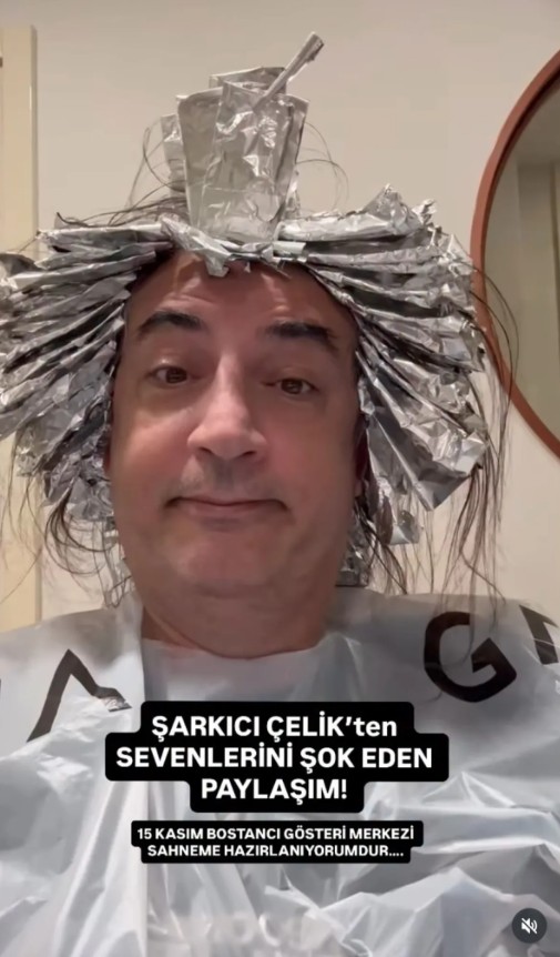 Şarkıcı Çelik saçlarını boyattı!